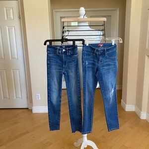 Set of Two Kids Old Navy and Liberty Valor Blue Denim Stretch Slim Fit Jeans